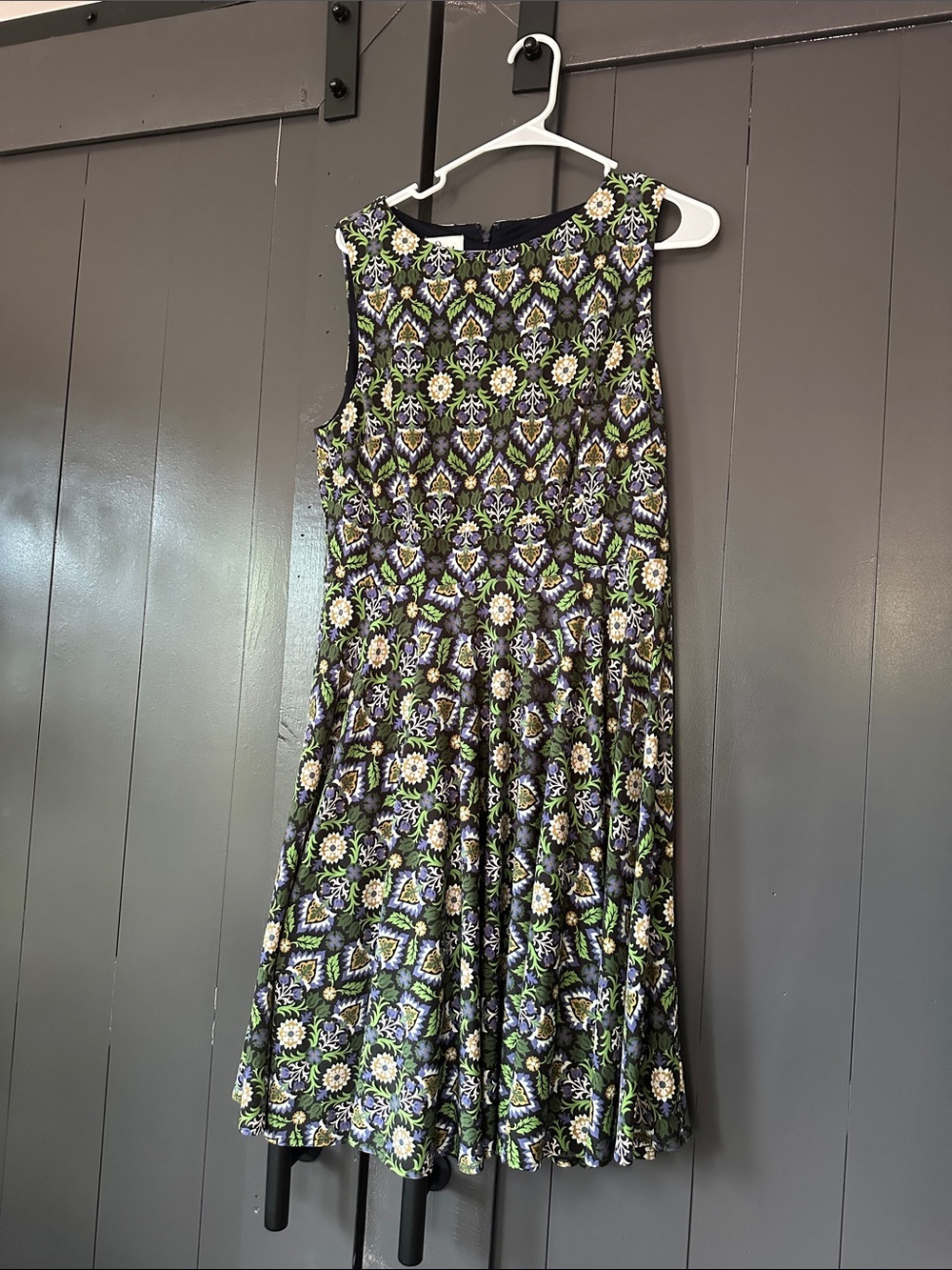 JM Collection Floral Midi Dress in Black, Green, Purple, Cream